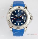EW Factory Rolex Yacht Master 40mm Swiss 3235 904L Blue Rubber Watch AAA Replica_th.jpg